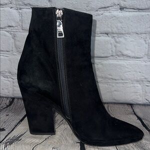 Black Suede PRADA ankle boots
